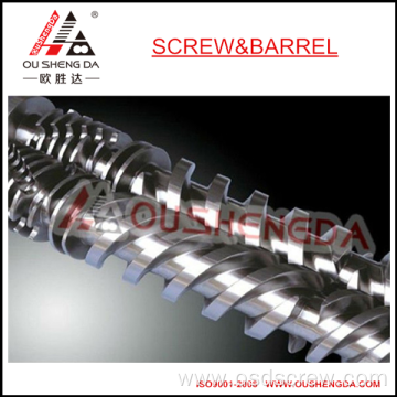 parallel double screw for plastic processing extrusion machine